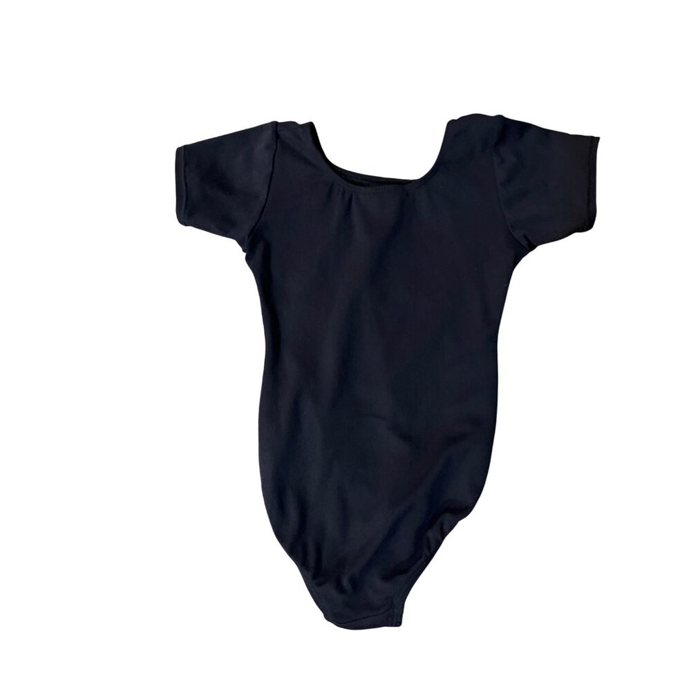 Jacques Moret Leotard Used Black Little Girls 4/5 (XS) - Picture 4 of 11